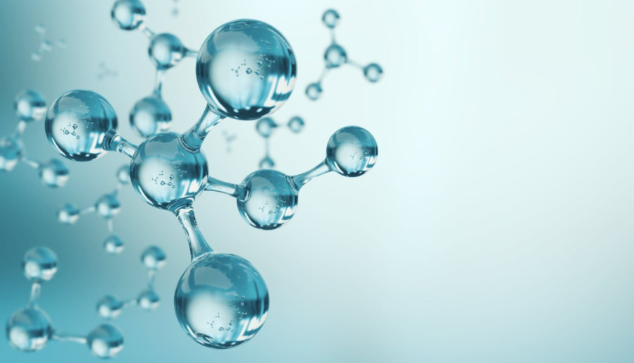 Abstract image of molecules