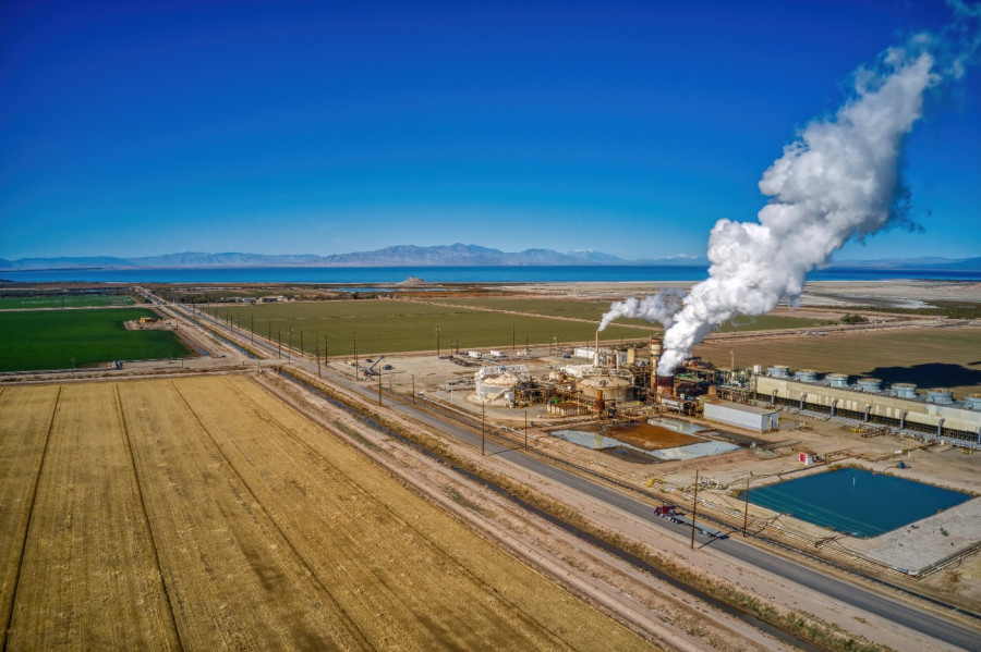 Geothermal energy plant in Imperiel Valley