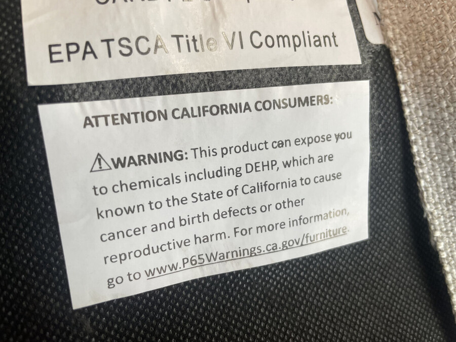 Prop 65 Product Label