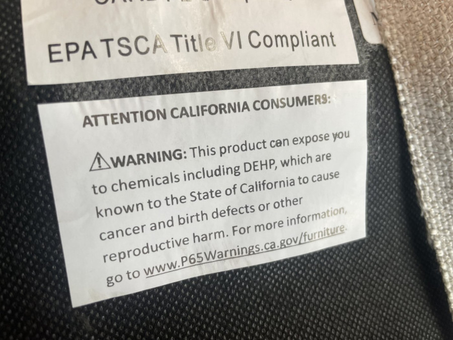 Prop 65 Product Label