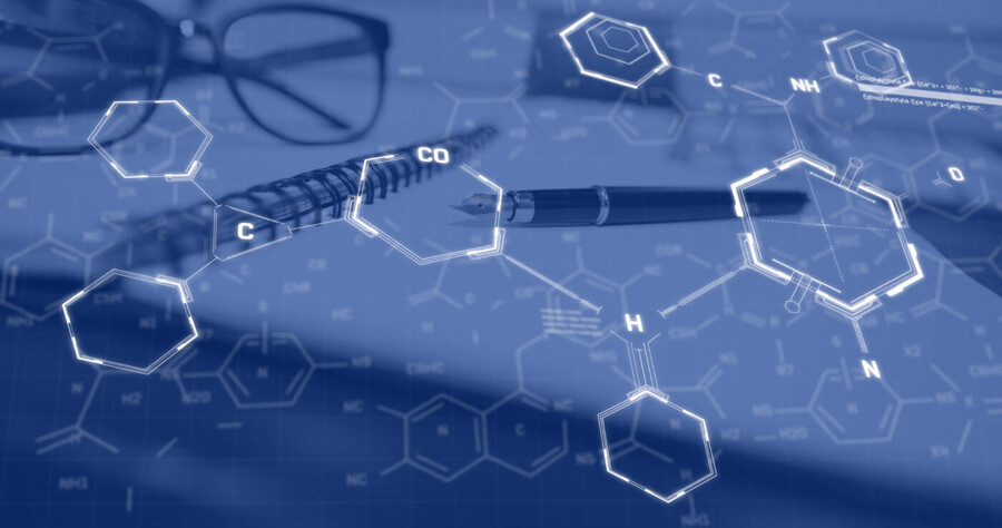 Chemical formula vector graphic