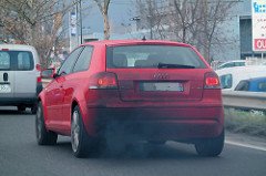 polluting car